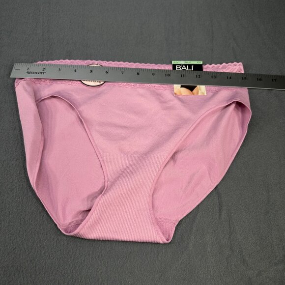 Bali Women's Size XL 8 Hi Cut Lace Waistband Comfort Revolution Pink New - Picture 7 of 9